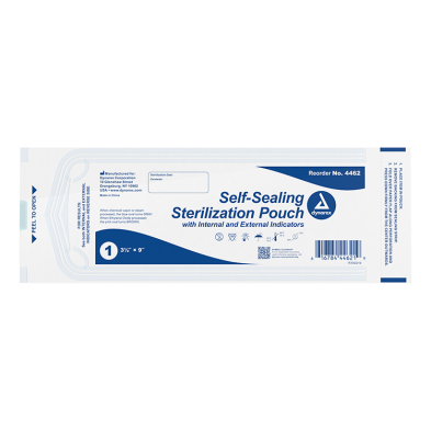 4462 Dynarex® Self-Sealing Bulk Sterilization/Autoclave Pouches - 3-1/2` x 9`
